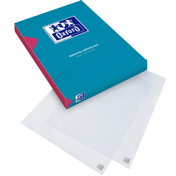 OXFORD L-map A4 Transparant PP (Polypropeen) 130 micron 100 Stuks à 100 (76452/400005475)