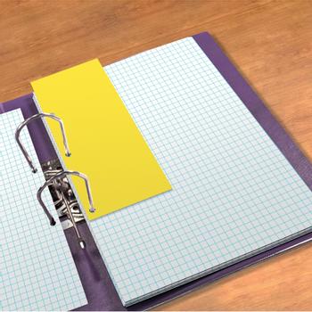 OXFORD Duo Scheidingsstroken A4 Geel Karton Rechthoekig 4 Gaten 400014010 60 Stuks (400014010)