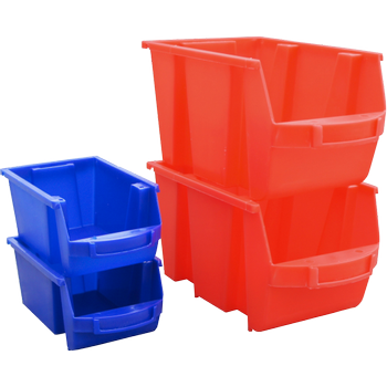 VISO Magazijnbak SPACY4B Polypropyleen 21,5 x 33,5 x 15 cm Blauw (SPACY4B)