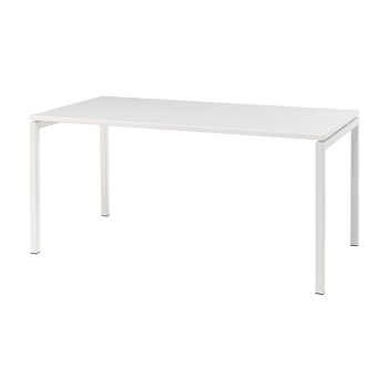 Bisley Quattro Basic Bureau Wit 1.600 (B) x 800 (D) x 740 (H) mm Melamine, Staal (QBV80160MW325)