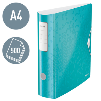 LEITZ 180° Active WOW Breed Classeur A4 82 mm IJsblauw 2 Ringen 1106 Polyschuim Staand Gerecycled (11060051)