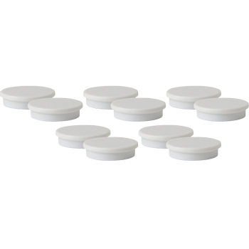 VIKING Whiteboard-magneten Wit 2 kg draagkracht 30 mm 10 Stuks (6851673)