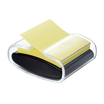 POST-IT Super Sticky Z-Notes Pro Dispenser Zwart met één blok 76 x 76 mm Kanariegeel 90 Vellen (PROB1SSCYR330)