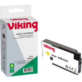VIKING 951XL compatibele HP inktcartridge CN048AE geel (6904701)