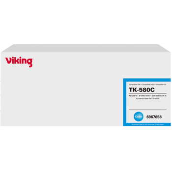 VIKING TK-580C compatibele Kyocera tonercartridge cyaan (6967656)