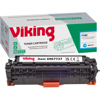 VIKING 718 compatibele Canon tonercartridge cyaan (6967737)