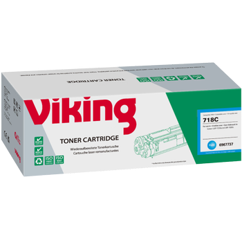 VIKING 718 compatibele Canon tonercartridge cyaan (6967737)