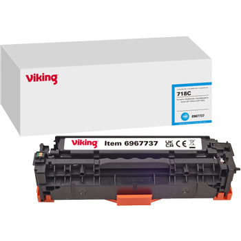 VIKING 718 compatibele Canon tonercartridge cyaan (6967737)