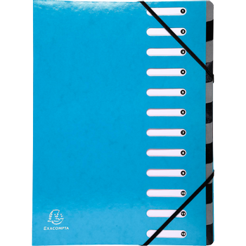 EXACOMPTA Sorteermap Iderama A4 Turquoise Karton 24,5 x 0,5 x 32 cm (53927E)