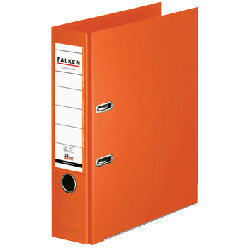 FALKEN Chromocolor Breed Classeur A4 80 mm Oranje 2 Ringen S80 Karton, PP (Polypropeen) (11285798)