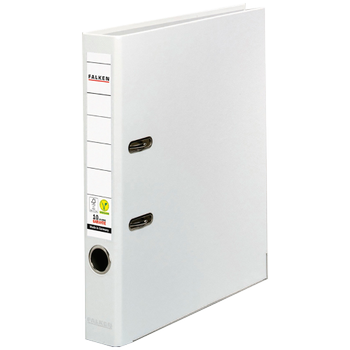 FALKEN PP-Color Smal Classeur A4 50 mm Wit 2 Ringen Karton, PP (Polypropeen) (9984121)