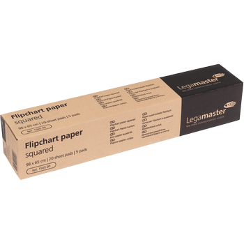 Legamaster Squared Flipchart Pad geperforeerd 980 x 650 mm 80 g/m2 20 Vellen verpakking van 5 stuks (7-156500)