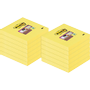 POST-IT Super Sticky Notes 76 x 76 mm Kanariegeel 24 Blokken van 90 Vellen Voordeelpak 12 blokken + 12 GRATIS