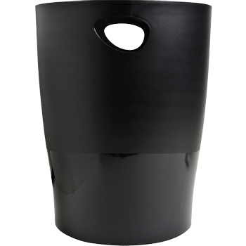 EXACOMPTA Prullenbak 15 l Zwart PP (polypropeen) Ecobin Linicolor (453014D)
