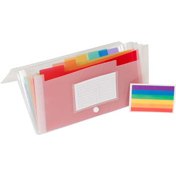 EXACOMPTA Sorteermap Crystal A7 Kleurenassortiment Polypropyleen 26 x 3 x 14 cm 7 vakken (55398E)