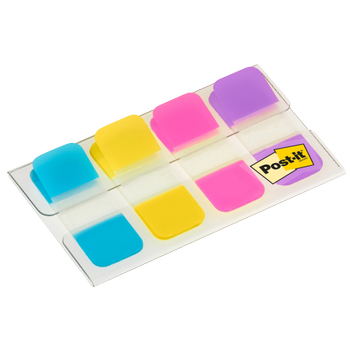 POST-IT Indexen Rechthoekig 1,58 x 3,81 cm Kleurenassortiment 4 Stuks à 10 Strips (70005276327)