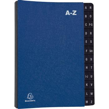 EXACOMPTA Tabbladen A4 Blauw Karton 25 x 33 cm (57222E)