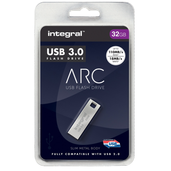 Integral ARC USB-stick 32 GB USB 3.0 Zilver (INFD32GBARC3.0)