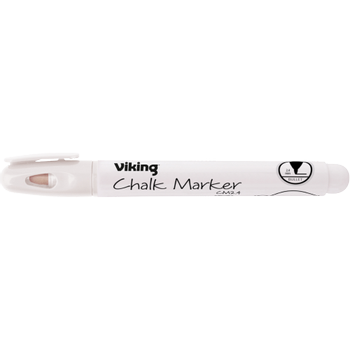 VIKING CM2,4 Niet-permanent Krijtmarker Wit Medium Ronde punt 2,4 mm (8867305)