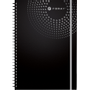 Foray Executive Notitieboek A5+ Gelinieerd Draadgebonden PP (Polypropeen) Zwart Geperforeerd 160 Pagina's 80 Vellen