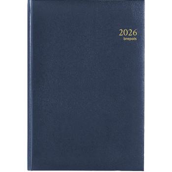 Brepols Omega Lima Agenda 2026 A4 1 Week per 2 pagina's Duits, Engels, Frans, Italiaans,  Nederlands,  Spaans Blauw 0, 030, 1256, 06, 6, 0 (0.030.1256.06.6.0)