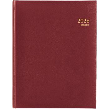 Brepols Timing Lima Agenda 2026 A5 1 Week per 2 pagina's Duits, Engels, Frans, Italiaans,  Nederlands,  Spaans Bordeauxrood 0, 136, 1256, 04, 6, 0 (0.136.1256.04.6.0)