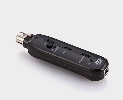 JTS Mikrofoni / USB adapteri - Phantom virransyöttö,  kuulokeliitäntä monitorointiin (MA-XU)