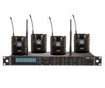 JTS 4-kanavainen diversity vastaanotin järjestelmä - R-4 4-kanavainen diversity vastaanotin ja 4 kpl R-4TBM taskulähettimiä