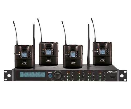 JTS 4-kanavainen diversity vastaanotin järjestelmä - R-4 4-kanavainen diversity vastaanotin ja 4 kpl R-4TBM taskulähettimiä (R-4/R-4TBM*4)