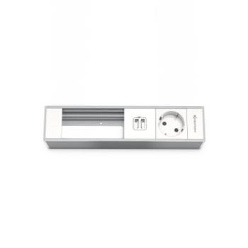 Kindermann Module holder - 4-slot alu - 1 sähkö, 1 tupla USB lataus (7449000231)