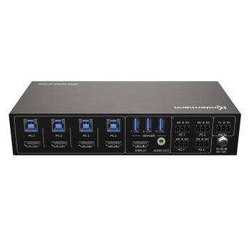 Kindermann HDMI Switch 41 4K60 KVM - 4/1 HDMI/ USB3.0 valitsin (5778000150)