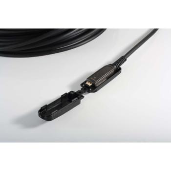 Kindermann HDMI hybridi (AOC) 4K60 kaapeli, irrotettava HDMI liitin - 50 m (5809006150)