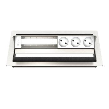 Kindermann CablePort standard² - 6-slot teräs - 3 sähkö (7492000063)