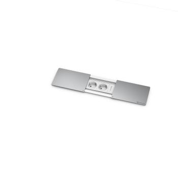 Kindermann CablePort frame slide - 4-slot alu (7449000024)