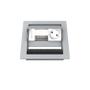 Kindermann CablePort standard² - 2-slot RAL 9006 - 1 sähkö (7492000031)