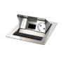 Kindermann CablePort standard² - 2-slot teräs - 1 sähkö (7492000041)