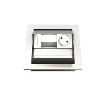 Kindermann CablePort standard² - 2-slot teräs - 1 sähkö (7492000041)
