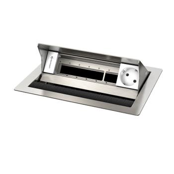 Kindermann CablePort standard² - 4-slot teräs - 1 sähkö (7492000051)