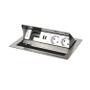 Kindermann CablePort standard² - 4-slot teräs - 2 sähkö, 1 tupla USB lataus (7492000152)