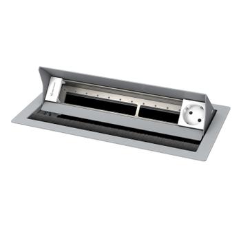 Kindermann CablePort standard² - 6-slot RAL 9006 - 1 sähkö (7492000081)