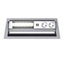 Kindermann CablePort standard² - 6-slot RAL 9006 - 2 sähköä, 1 tupla USB lataus (7492000182)