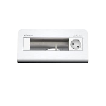Kindermann Cable Port desk² 80 - 4-slot alu -1 sähkö (7430000251)