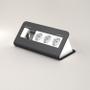 Kindermann Cable Port desk² 80 - 4-slot, RAL 7015 - 3 sähkö (7430000273)