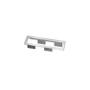 Kindermann CablePort asennuskehys - 4-slot alu - kulma (7449000022)