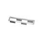 Kindermann CablePort asennuskehys - 6-slot alu - kulma (7449000023)