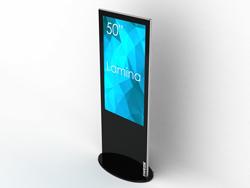 SWEDX Lamina 50inc Totem -  Black / 4K - Tyylikäs musta toteemi sisäkäyttöön (SWL-50K8-A2)