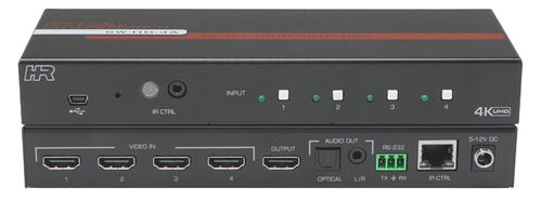 Hall Technologies 4-Port HDMI Fast Switch - 4-Port HDMI Fast Switch with IP, RS-232, and IR Control (SW-HD-4A)