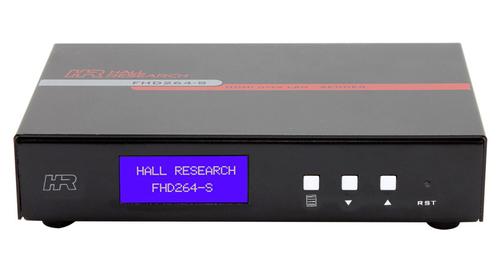 Hall Technologies AV and control over IP Sender - AV and control over IP Sender with Loop output, Audio, RS232 over IP & IR (FHD264-S)