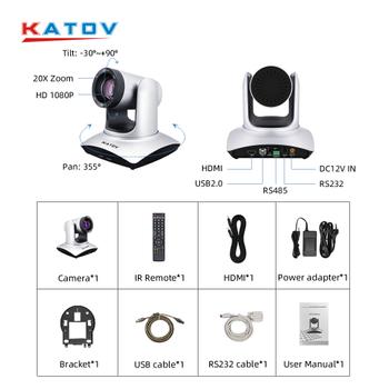 Kato Vision Full HD Kääntöpääkamera - 20X, USB2, HDMI (KT-HD40A)