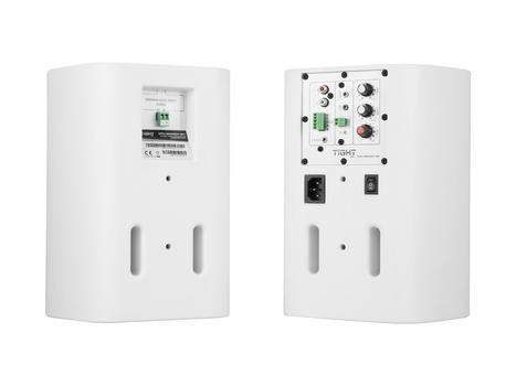 TightAV SPK1-AW560SP-WH | On-Wall, 2-Way, Active Speaker Pair, 2x30W RMS, White (SPK1-AW560SP-WH)